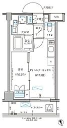 パークアクシス文京本郷 1DKの間取図画像