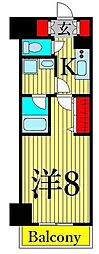 Genovia南千住4skygarden 1Kの間取図画像