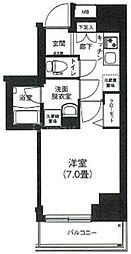 アイルプレミアム本駒込 1Kの間取図画像