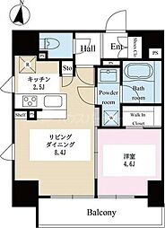 テラス文京本郷 1LDKの間取図画像