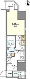 LIGHTTERRACE秋葉原 1Kの間取図画像