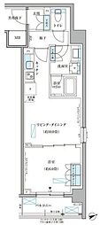 パークアクシス文京本郷 1LDKの間取図画像