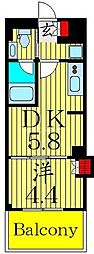 ONE ROOF RESIDENCE NISHINIPPORI 1DKの間取図画像