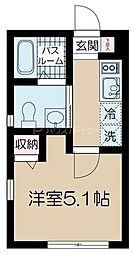 NSGATE南千住 1Kの間取図画像