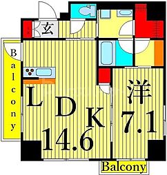 R.W.C. 1LDKの間取図画像