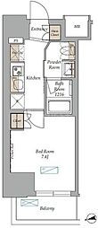 ラティエラ上野稲荷町 1Kの間取図画像