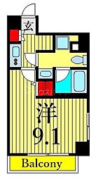 HY'sタバタ2イースト 1Kの間取図画像
