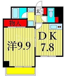 Papillon 1DKの間取図画像