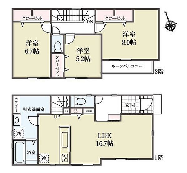 間取りを拡大表示