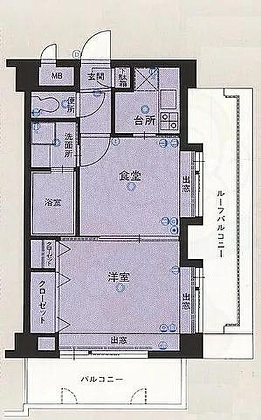 エステートモア平尾山荘通り ｜福岡県福岡市中央区平尾４丁目(賃貸マンション1K・8階・20.52㎡)の写真 その2