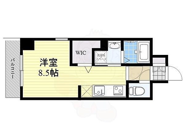 福岡県福岡市中央区那の川２丁目(賃貸マンション1R・7階・26.54㎡)の写真 その2