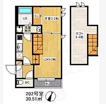 福岡県福岡市博多区諸岡５丁目（賃貸アパート1LDK・2階・30.51㎡） その2