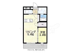 ルミナス アルファシオ 1LDKの間取図画像