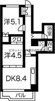 北海道札幌市北区北八条西4丁目（賃貸マンション2LDK・3階・44.73㎡） その2