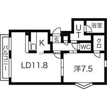 北海道札幌市北区北二十七条西9丁目（賃貸マンション1LDK・1階・48.70㎡） その2