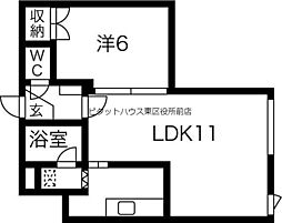 🉐敷金礼金0円！🉐札幌市営東西線 発寒南駅 徒歩15分