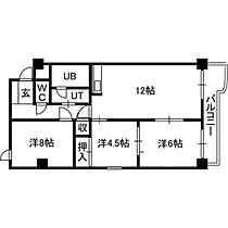 SSビル  ｜ 北海道札幌市東区北二十五条東21丁目（賃貸マンション3LDK・3階・61.80㎡） その2