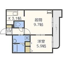 ボランハイツ山の手  ｜ 北海道札幌市西区山の手三条1丁目（賃貸マンション1LDK・1階・44.10㎡） その2