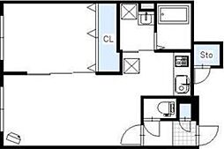 パティオN9 1階1LDKの間取り
