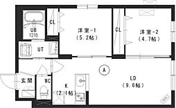ルチアーノN35 2LDKの間取図画像