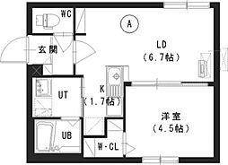 ChouChou 1LDKの間取図画像
