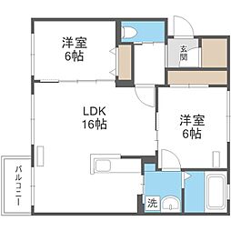 GRANDIA 2LDKの間取図画像