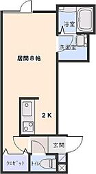 R・T3 1Kの間取図画像