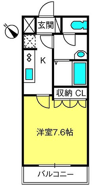 リュール ｜埼玉県越谷市レイクタウン1丁目(賃貸アパート1K・1階・26.25㎡)の写真 その2