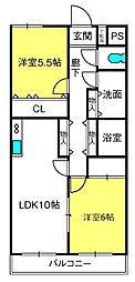 間取図画像 2LDK