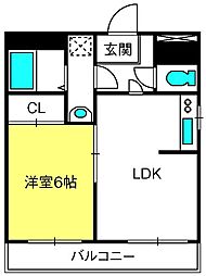 間取図画像 1LDK