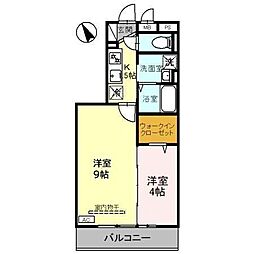 シャルム 2Kの間取図画像
