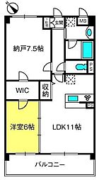 M'sSQUARE 2LDKの間取図画像