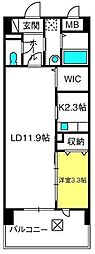 ティエラフェリス 1LDKの間取図画像