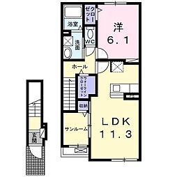 アルレーヴ 2階/-