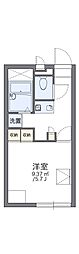 レオパレスサンクラ 1Kの間取図画像