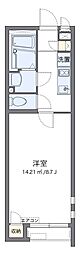 クレイノNEO2 1Kの間取図画像