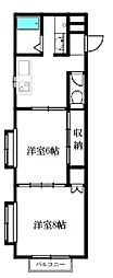 ぷちてらす 2DKの間取図画像