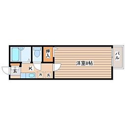 NOBLEPARK 1Kの間取図画像