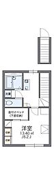 レオパレスアイミ1 1Kの間取図画像