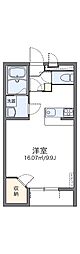 レオネクスト愛子観音 1Kの間取図画像