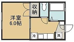 SKハイツ 1Kの間取図画像