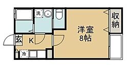 クレフラスト長町一丁目駅前 1Kの間取図画像