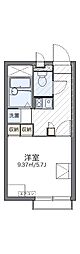 レオパレスしおり 1Kの間取図画像