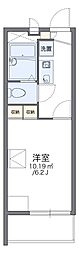 レオパレスあすなろ 1Kの間取図画像