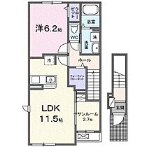 ベル　エポックIV  ｜ 宮城県黒川郡大和町吉岡（賃貸アパート1LDK・2階・50.96㎡） その2