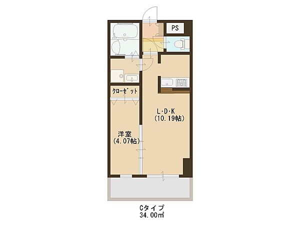 フェリシダ東仙台 ｜宮城県仙台市宮城野区東仙台 3丁目(賃貸マンション1LDK・1階・34.00㎡)の写真 その2