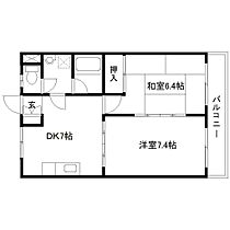 コーポ平塚 203 ｜ 宮城県仙台市太白区西多賀 5丁目13-32（賃貸マンション2DK・2階・43.74㎡） その2