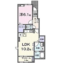 オーブ  ｜ 宮城県柴田郡柴田町大字上名生（賃貸アパート1LDK・1階・44.02㎡） その2