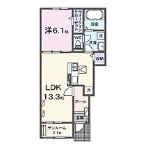 ハートフル翔II  ｜ 宮城県柴田郡柴田町大字本船迫（賃貸アパート1LDK・1階・50.05㎡） その2