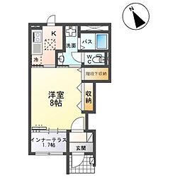 Planete・YSK(プラネート・YSK) 1階1Kの間取り